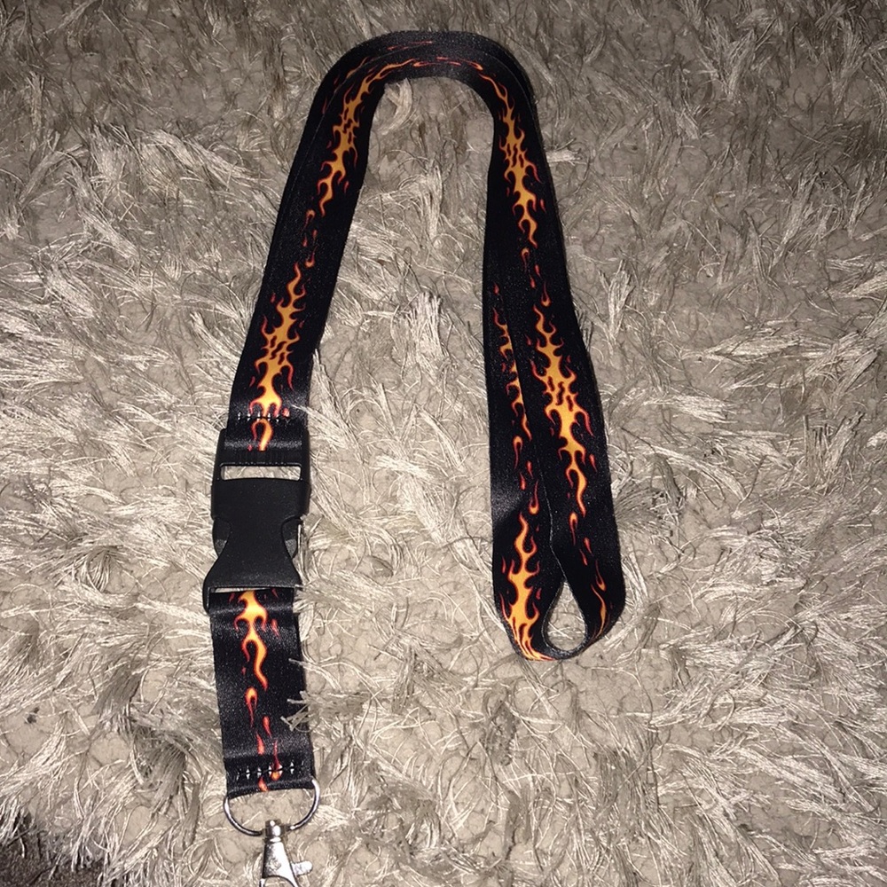 Fire keychain/ Lanyard 🔥